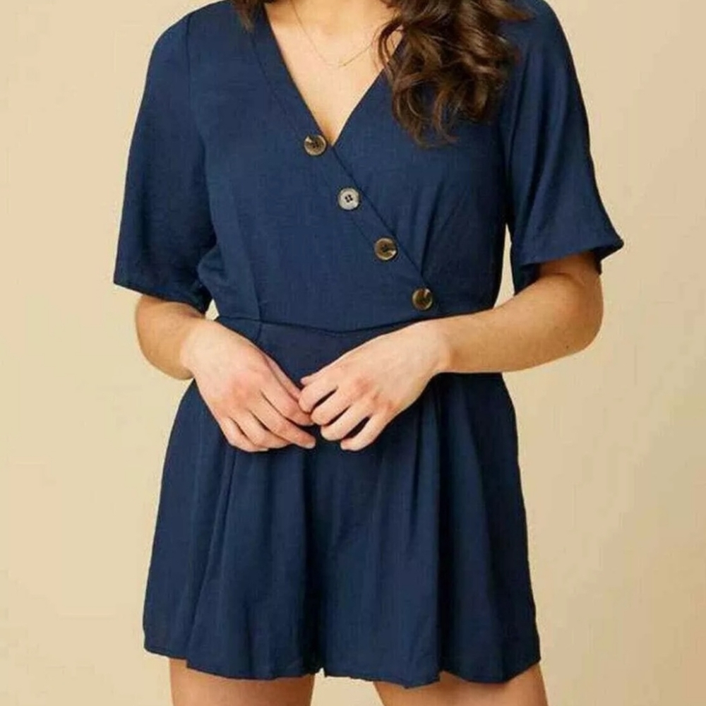 Alter'd State Romper V Back & Front